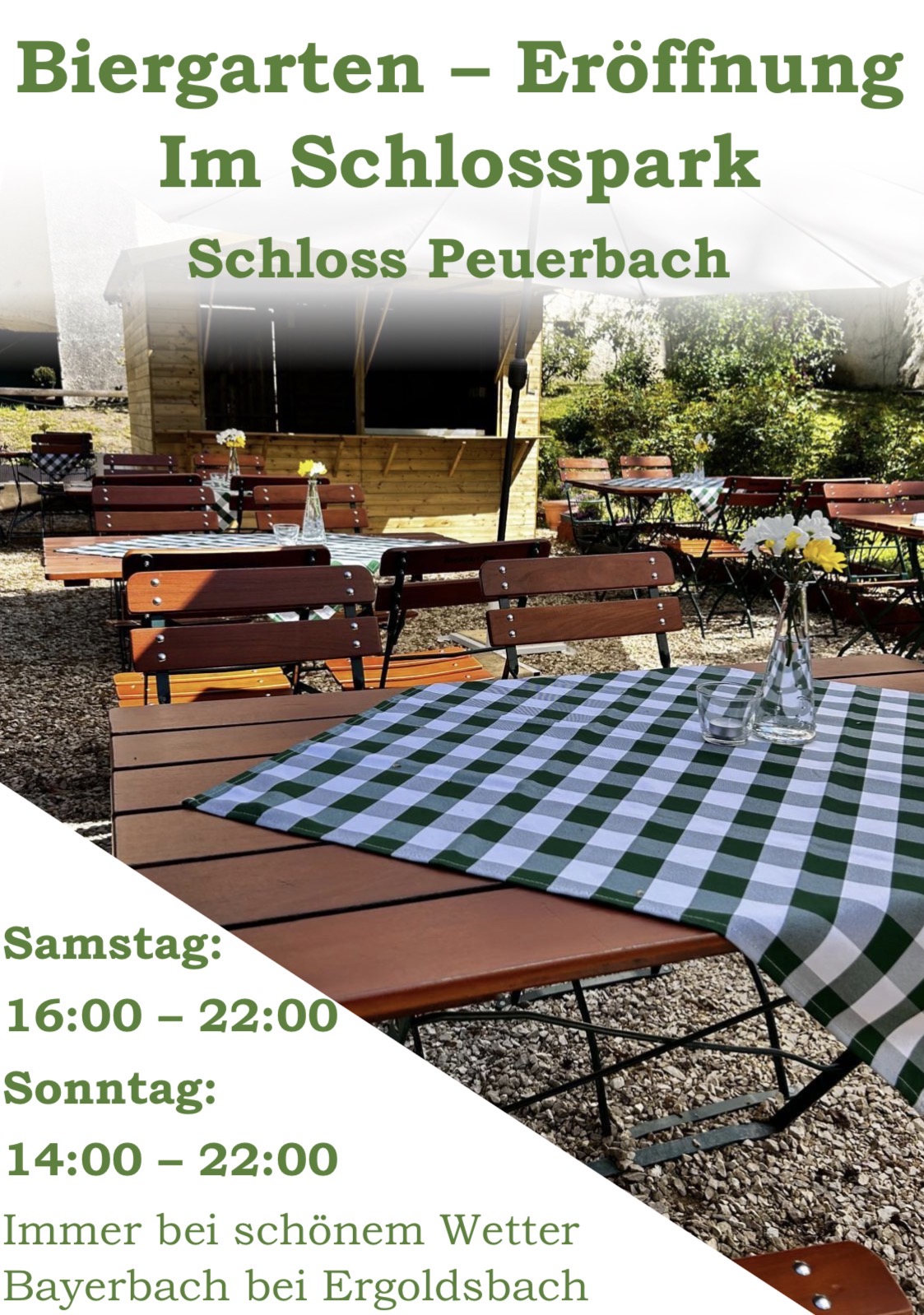 Neu!! Schlossgarten geöffent